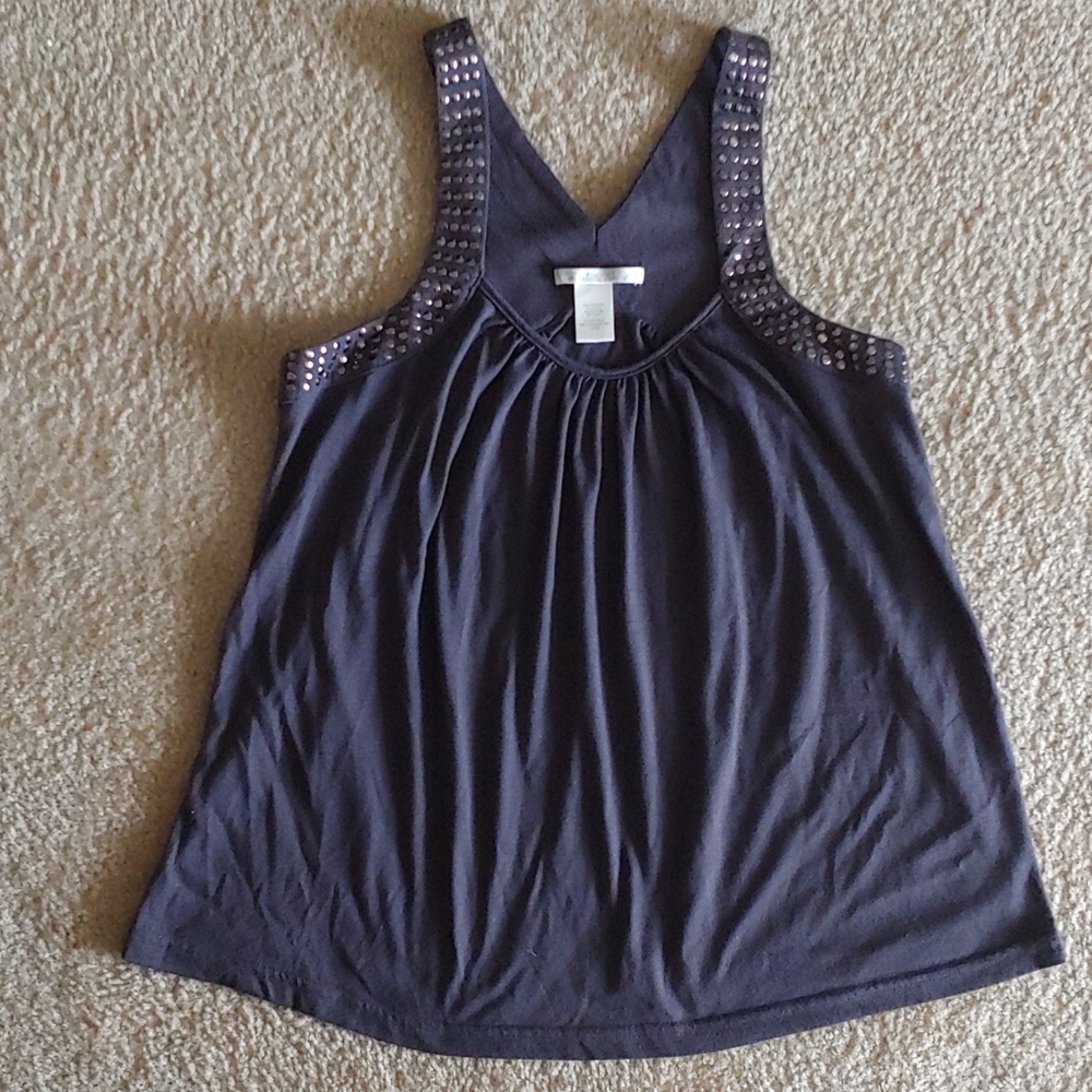 Charlotte russe blouse size L with silver circles
